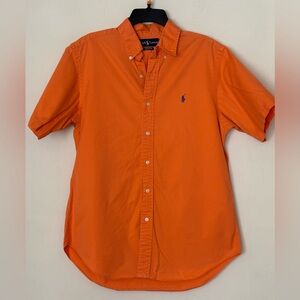 Ralph Lauren Men's Bright Orange Casual Shirt